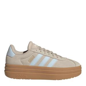 Adidas Womens/Ladies Court Bold Leather Sneakers / Beige/Blue